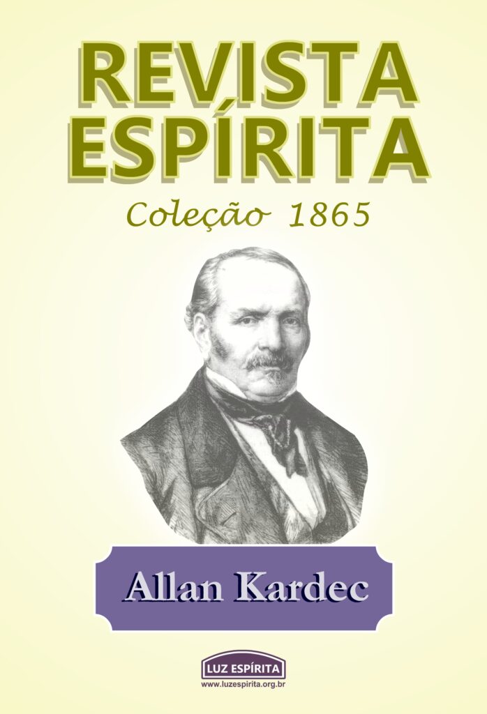 Capa do volume do oitavo ano da Revista Espírita, publicada em 1865 sob a direção de Allan Kardec.