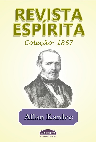 Capa da Revista Espírita - Ano X (1867), editada por Allan Kardec.